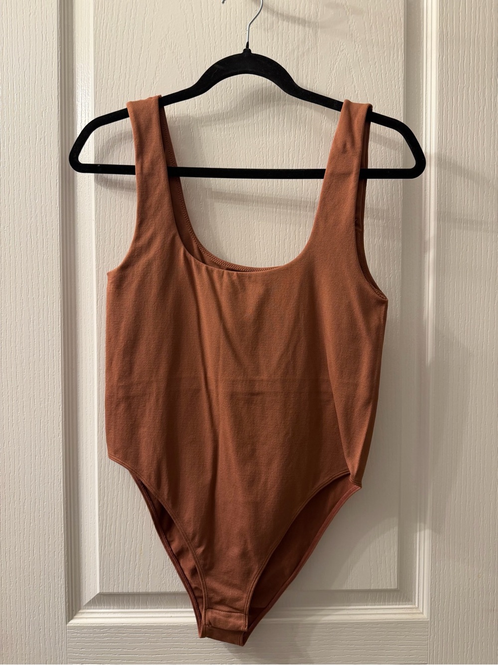 Rust Brown Tank One-Piece Bodysuit
